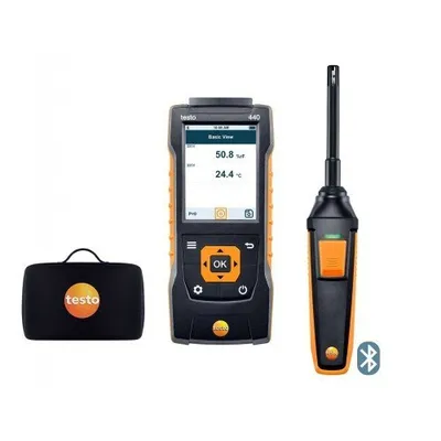 Testo 440 - Sada na meranie vlhkosti s BT 0–100 %RV